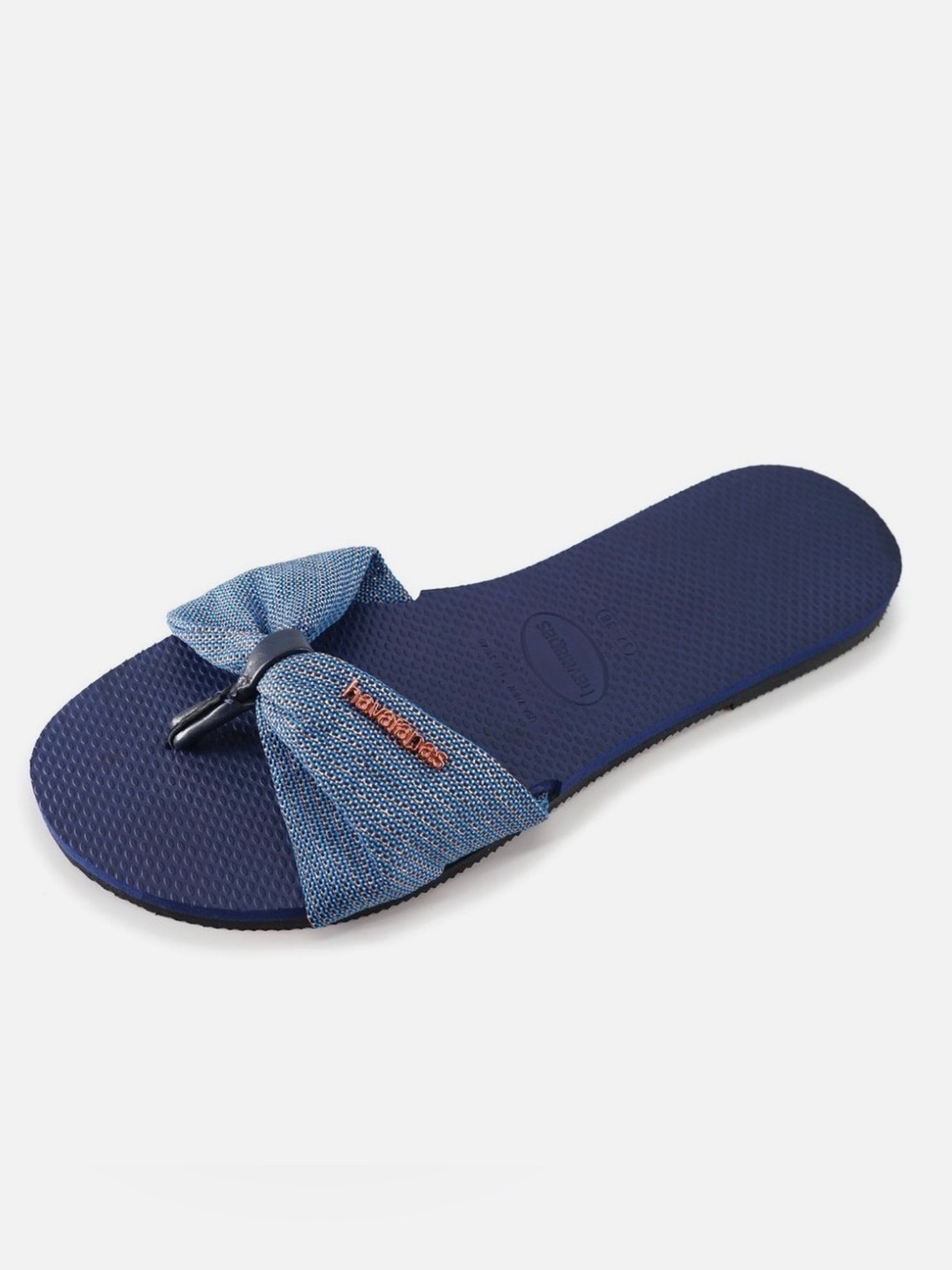 HAVAIANAS You St. Tropez Shine Flip Flop Sandals size 39/40 - Picture 2 of 10